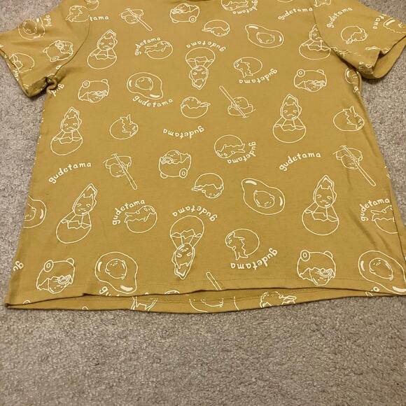 Gudetama graphic tshirt Sanrio kawaii lazy egg yellow kawaii Japan - Picture 3 of 4